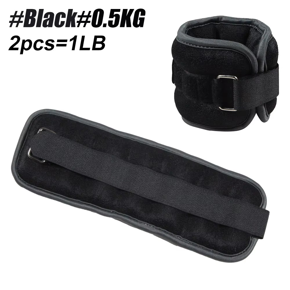 1 Pair Ankle Wrist Weights for Men and Women, (0.25Kg/0.5Kg Each Pack) Leg Arm Wrist Weights with Adjustable Strap for Fitness