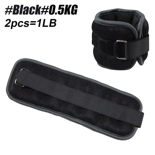 1 Pair Ankle Wrist Weights for Men and Women, (0.25Kg/0.5Kg Each Pack) Leg Arm Wrist Weights with Adjustable Strap for Fitness