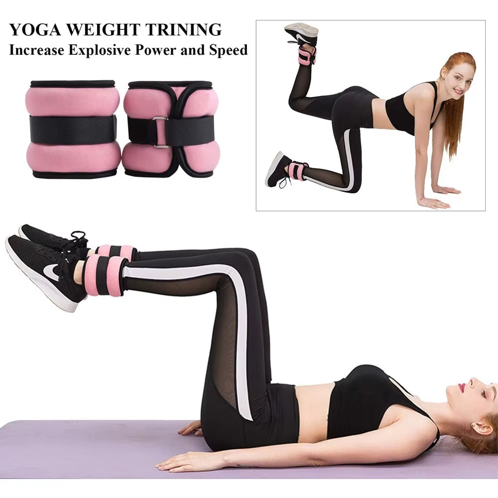 1 Pair Ankle Wrist Weights for Men and Women, (0.25Kg/0.5Kg Each Pack) Leg Arm Wrist Weights with Adjustable Strap for Fitness
