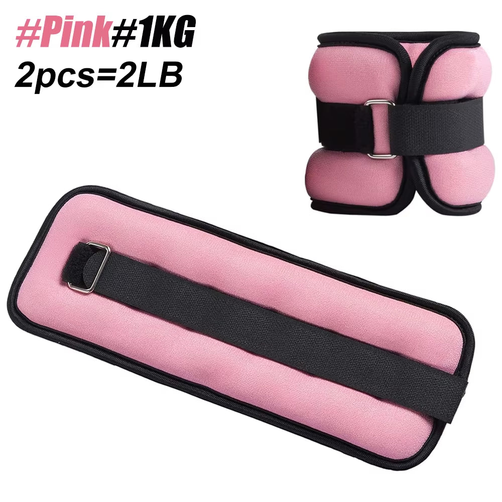 1 Pair Ankle Wrist Weights for Men and Women, (0.25Kg/0.5Kg Each Pack) Leg Arm Wrist Weights with Adjustable Strap for Fitness