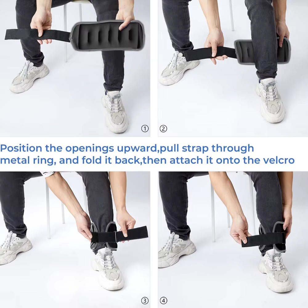 1 Pair Ankle Wrist Weights for Men and Women, (0.25Kg/0.5Kg Each Pack) Leg Arm Wrist Weights with Adjustable Strap for Fitness
